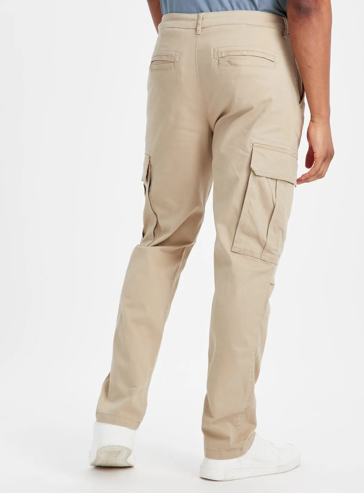 Buy Stone Cargo Trousers  30R | Trousers | Tu