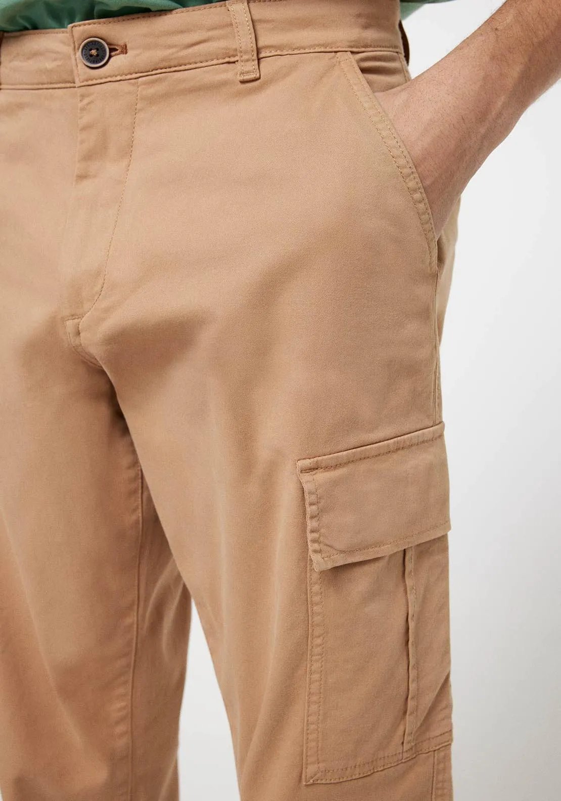 Cargo trousers - Blue / Camel