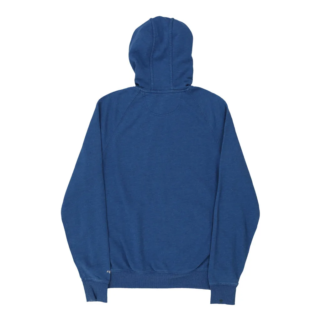 Carhartt Spellout Hoodie - Small Blue Cotton Blend