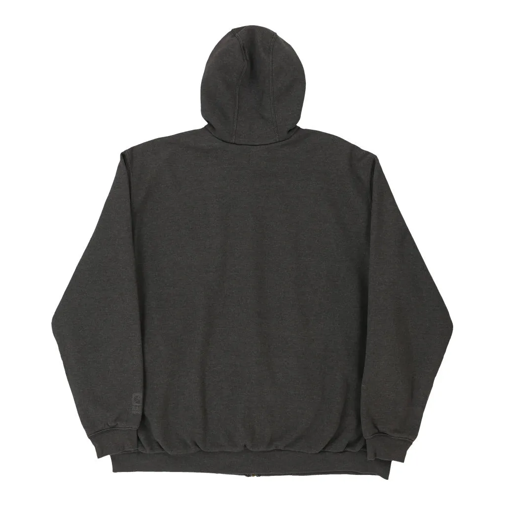 Carhartt Tall Hoodie - 2XL Grey Cotton Blend