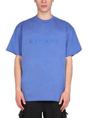 Carhartt WIP Logo Embroidered Crewneck T-Shirt