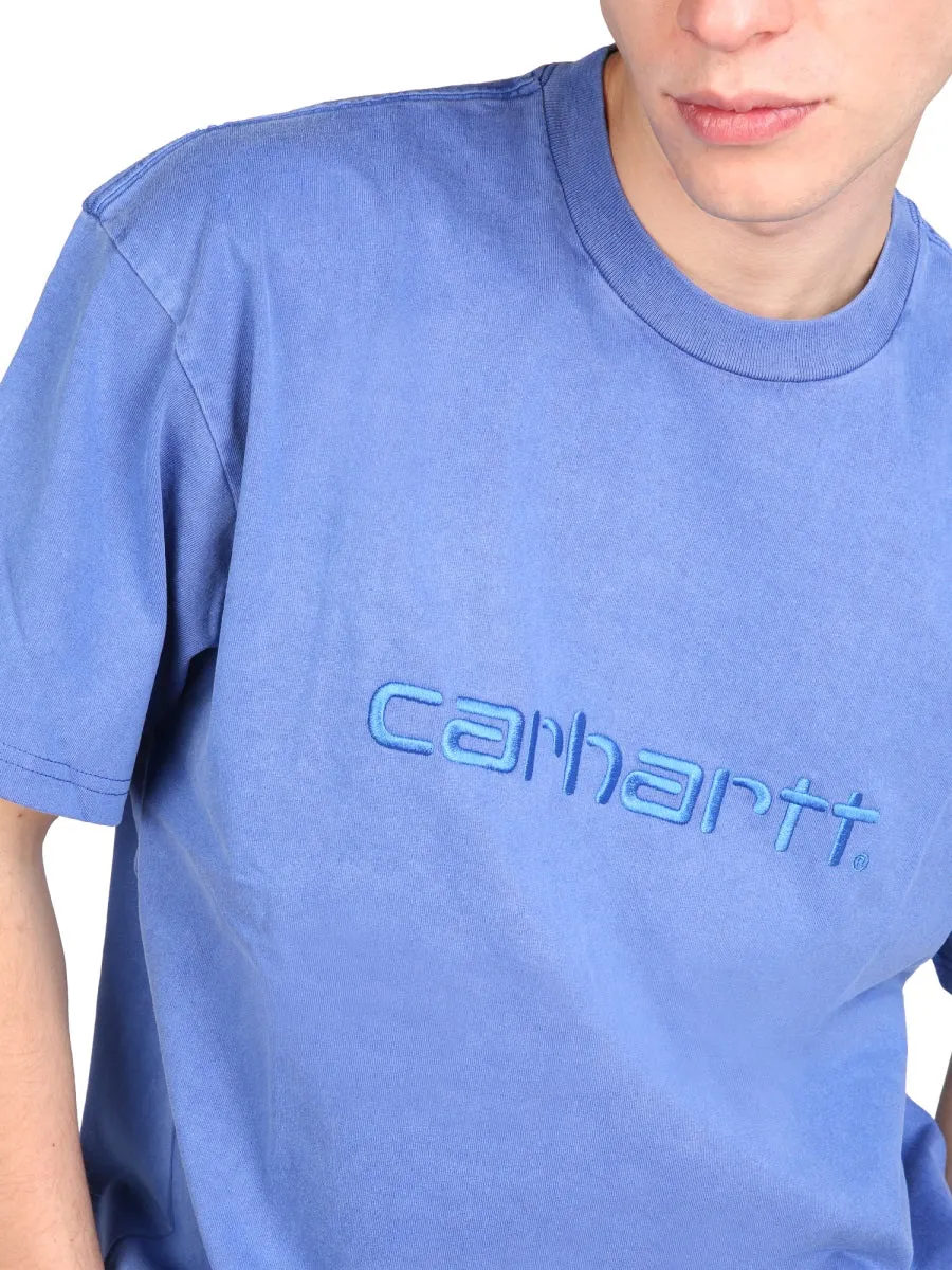 Carhartt WIP Logo Embroidered Crewneck T-Shirt