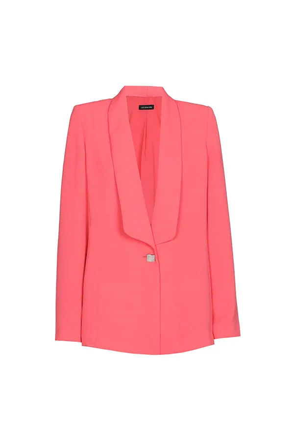 Caroline Biss WATERMELON LOOSE STRAIGHT CITY BLAZER