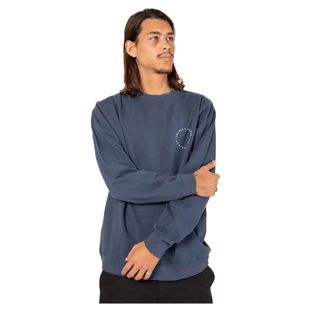 Channel Islands Men's Hex Circle 2.0 Crew Sweater - Indigo