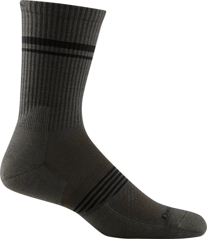 Darn Tough Mens Crew Socks-Fatigue