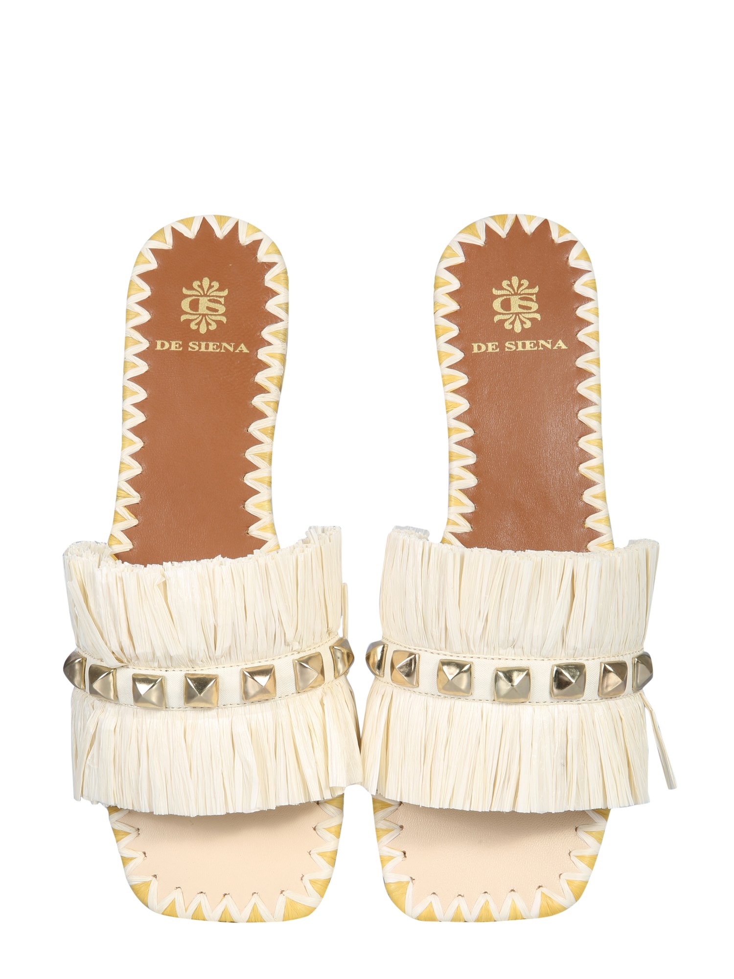 DE SIENA SHOES    AURELIA RAFFIA SANDALS