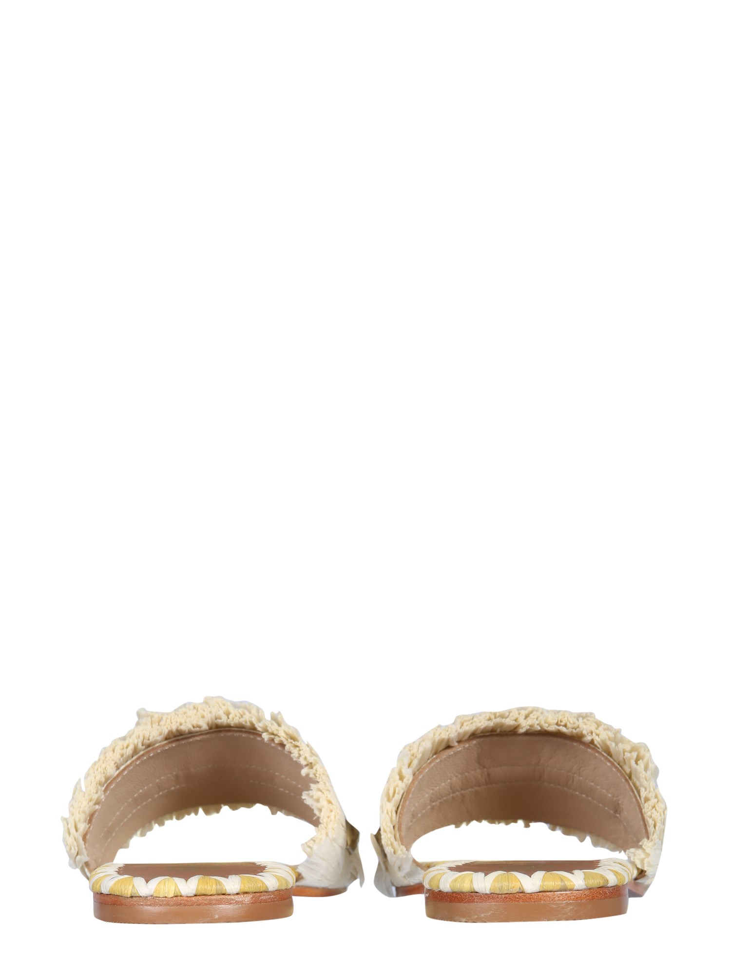 DE SIENA SHOES    AURELIA RAFFIA SANDALS