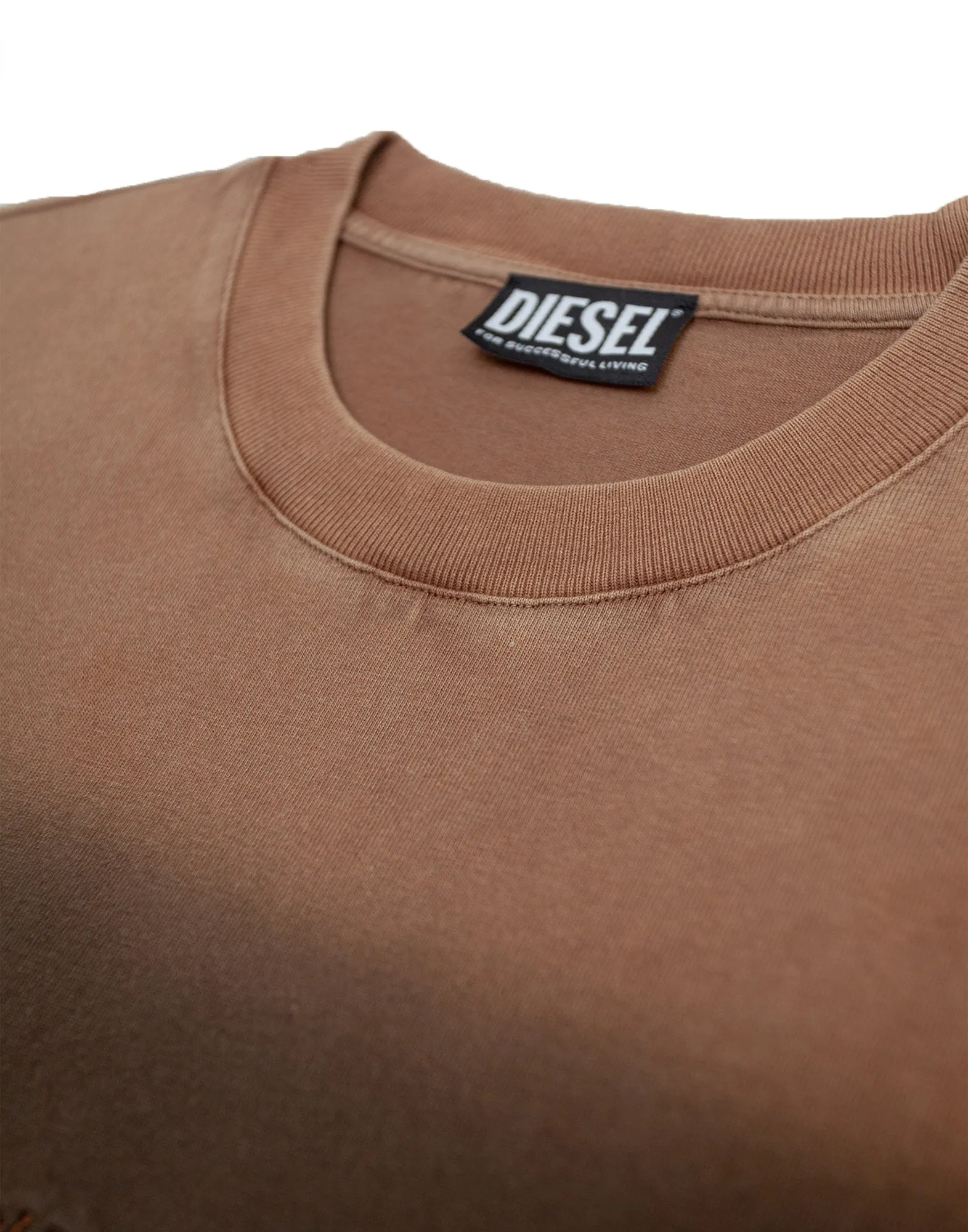 Diesel Logo Embroidered Sprayed T-Shirt