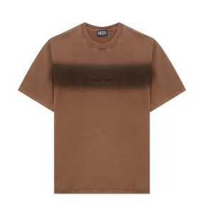 Diesel Logo Embroidered Sprayed T-Shirt