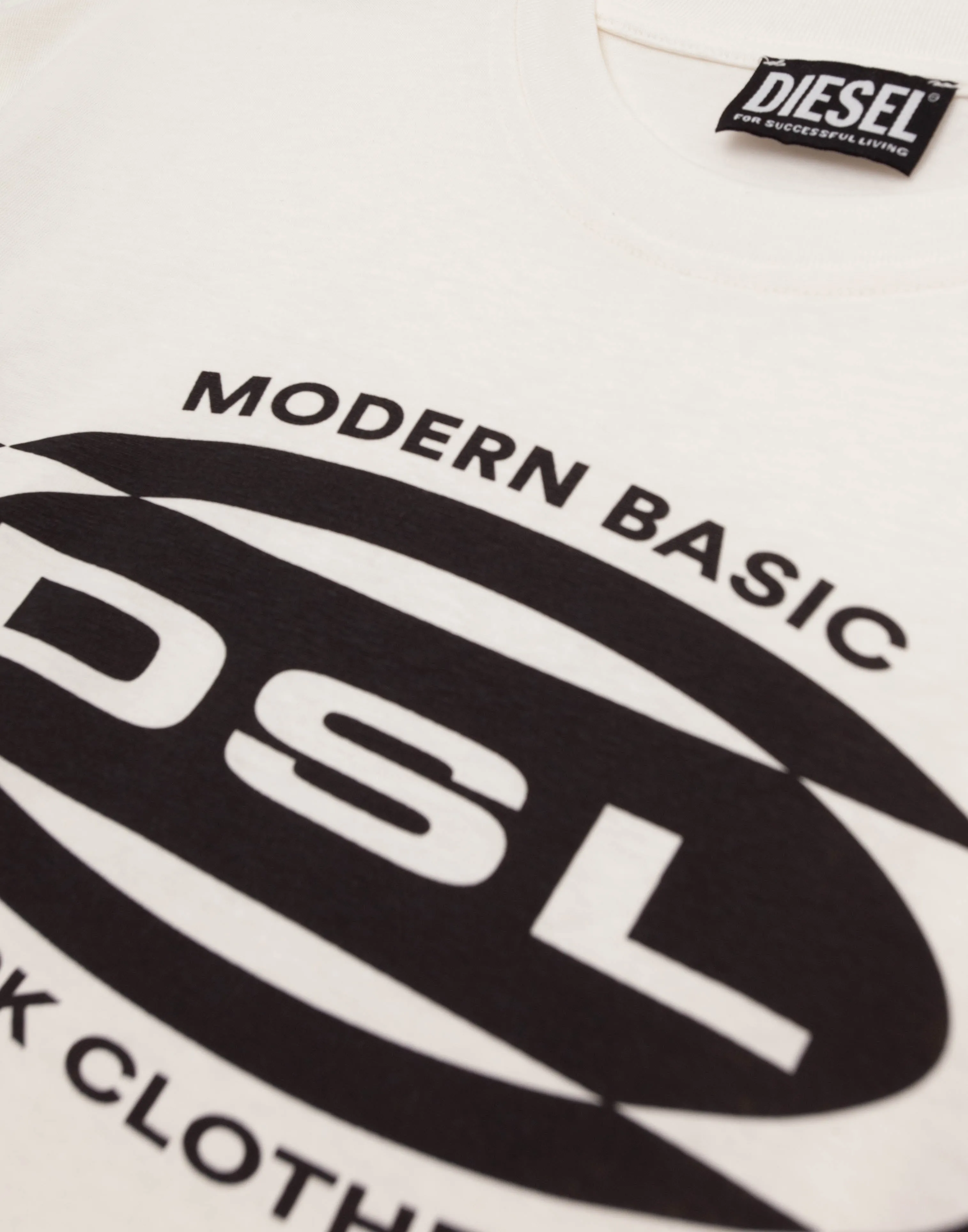 Diesel Logo Prined Crewneck T-Shirt