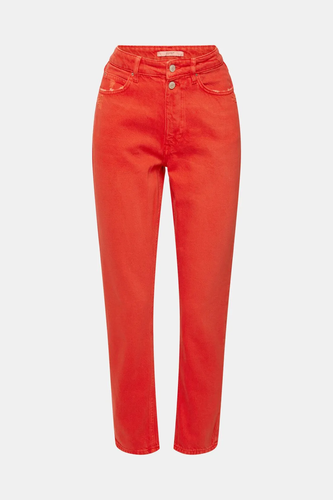 Esprit HR Mom Fit Denim 28 In Orange/Red