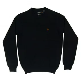 Farah Mullen Merino Sweater Black