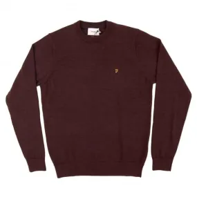 Farah Mullen Merino Sweater Bordeaux