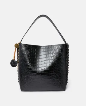 Frayme Croc-Effect Embossed Tote Bag