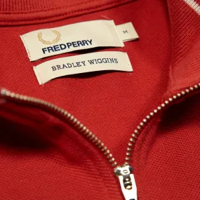 Fred Perry Bradley Wiggins Cycling PoloWashed Red