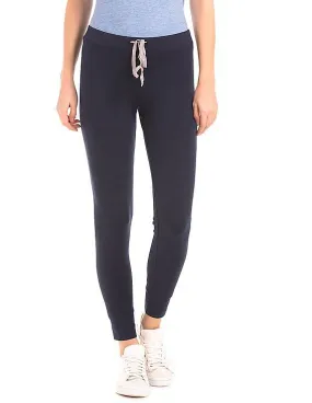 GAP Women Blue Soft Drawstring Leggings