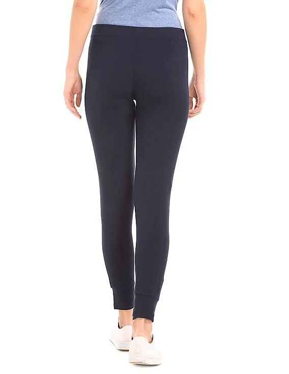 GAP Women Blue Soft Drawstring Leggings