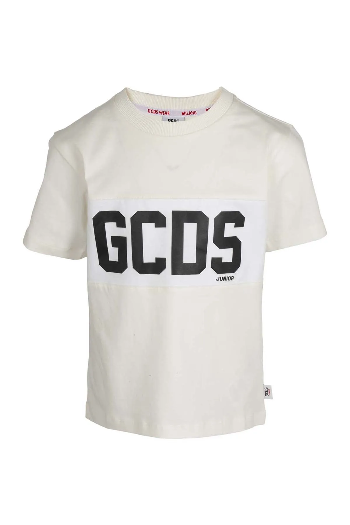 GCDS Kids Logo Printed Crewneck T-Shirt