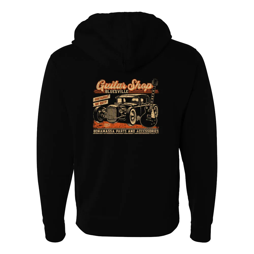 Guitar Shop Zip-Up Hoodie (Unisex)