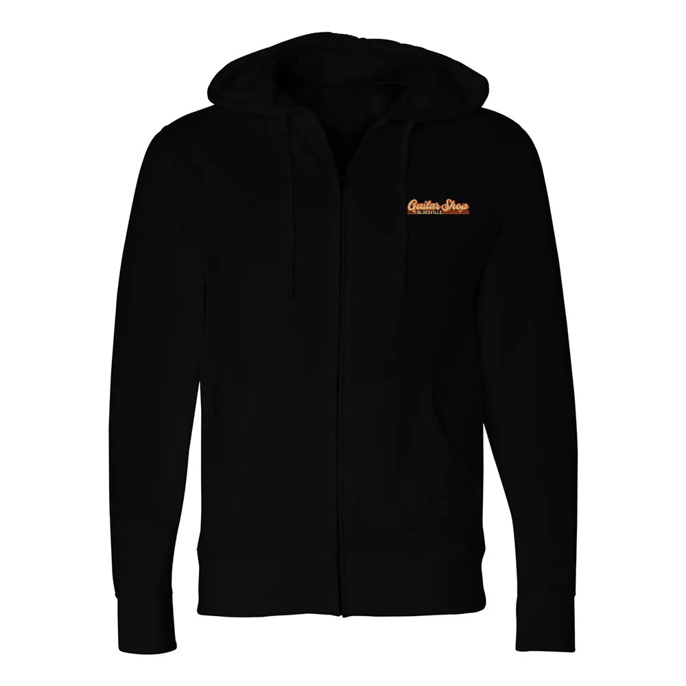 Guitar Shop Zip-Up Hoodie (Unisex)