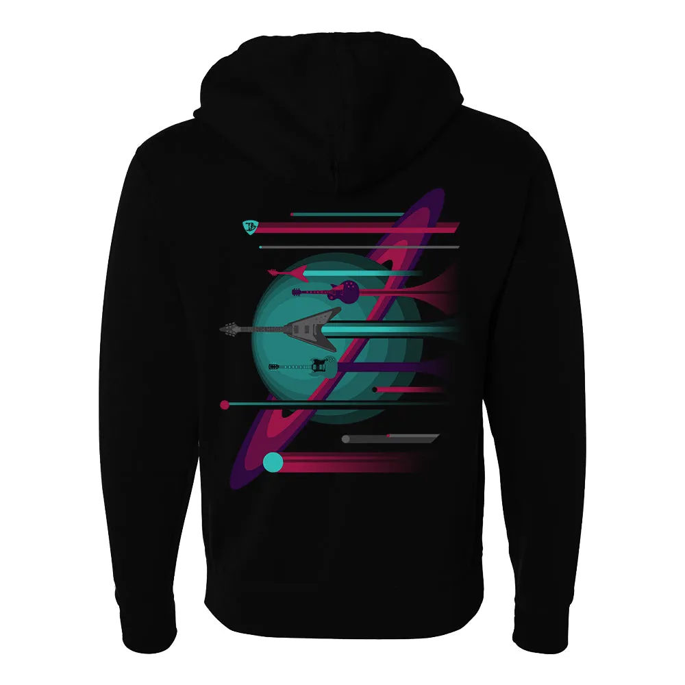 Guitar Space Zip-Up Hoodie (Unisex)