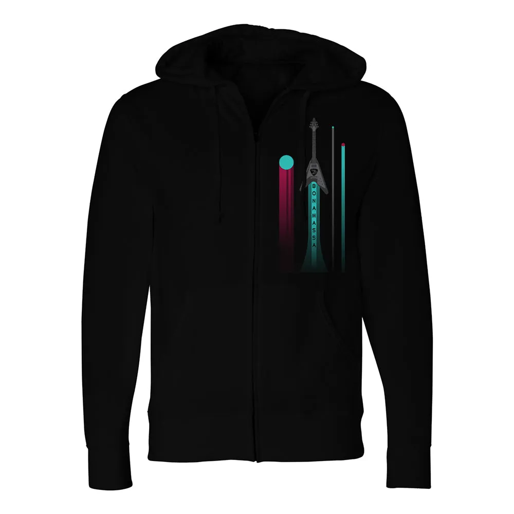 Guitar Space Zip-Up Hoodie (Unisex)