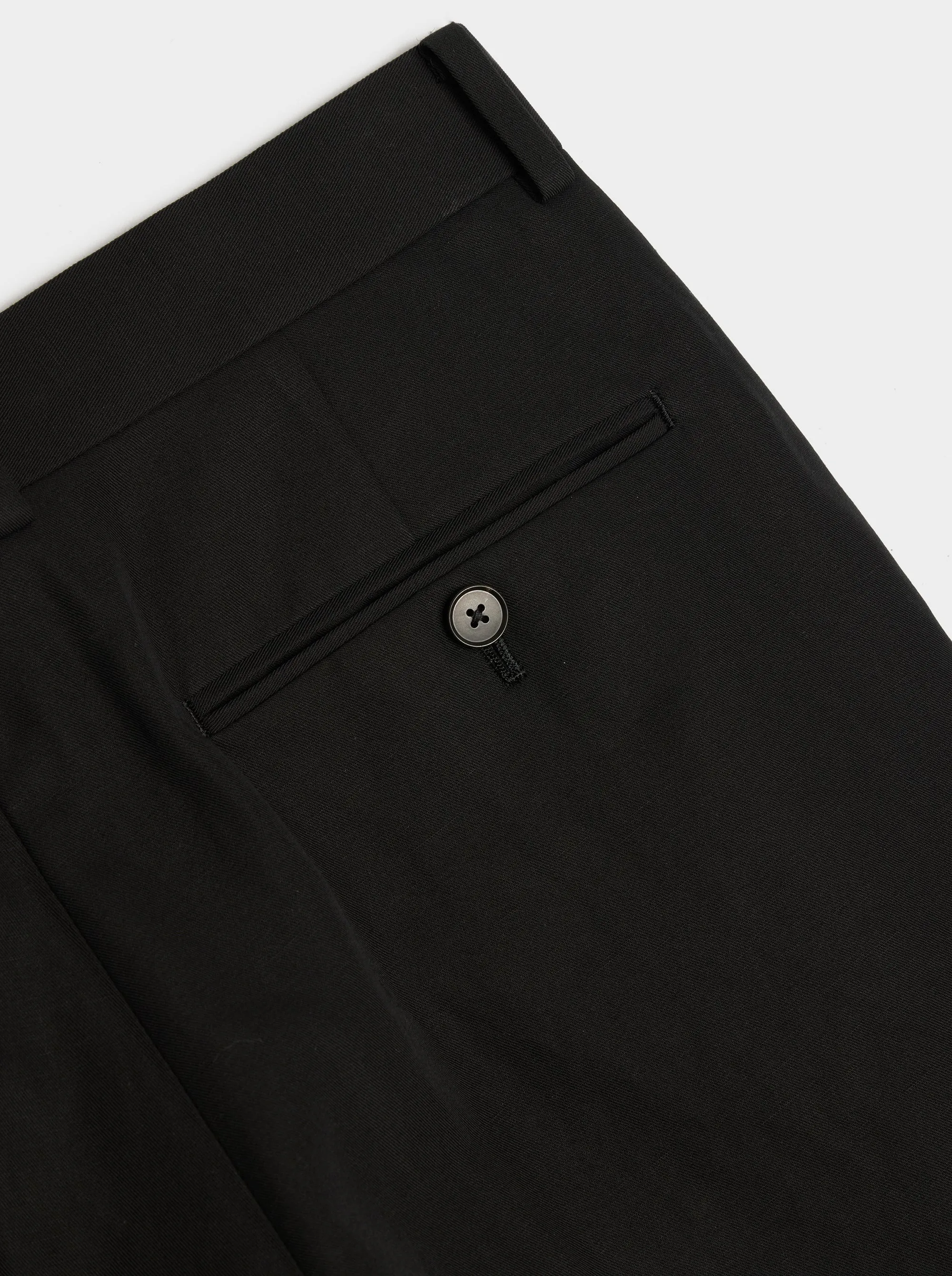 Hard Twist Finx Linen Chino Slacks, Black