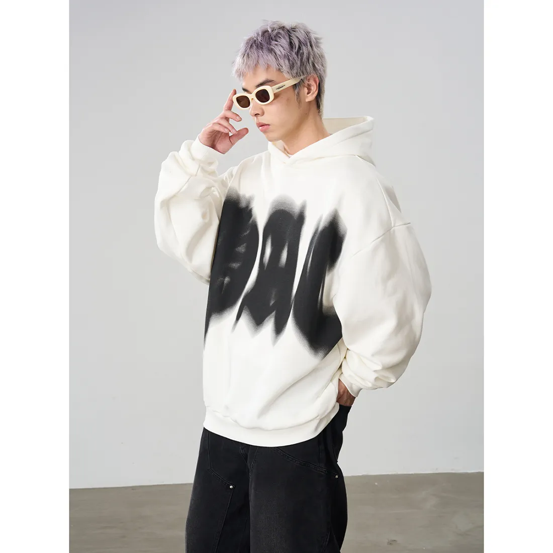 HARSH AND CRUEL  |Unisex Blended Fabrics Street Style Long Sleeves Cotton