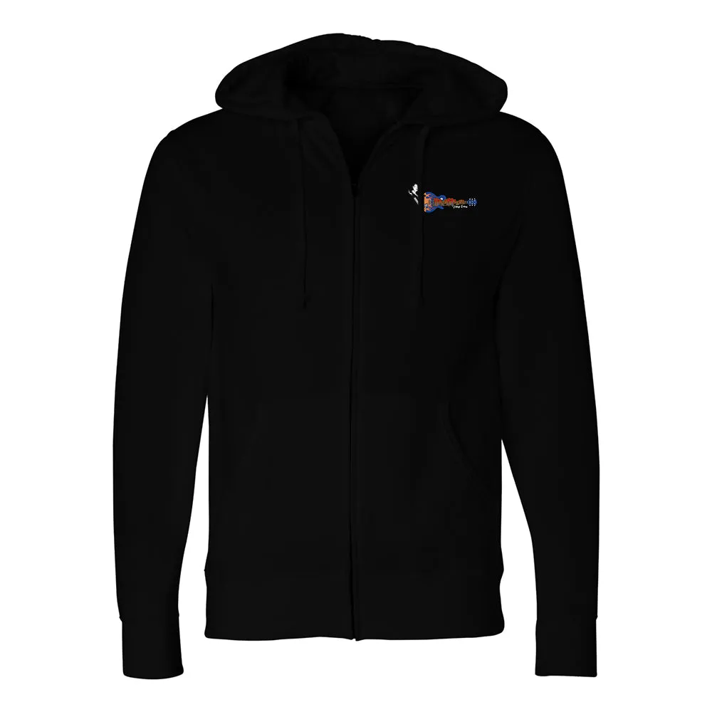 Hot Rod Blues Zip-Up Hoodie (Unisex)