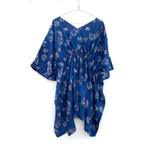 Ichcha - Indigo blue Women Top Summer Light free Cotton - Phool