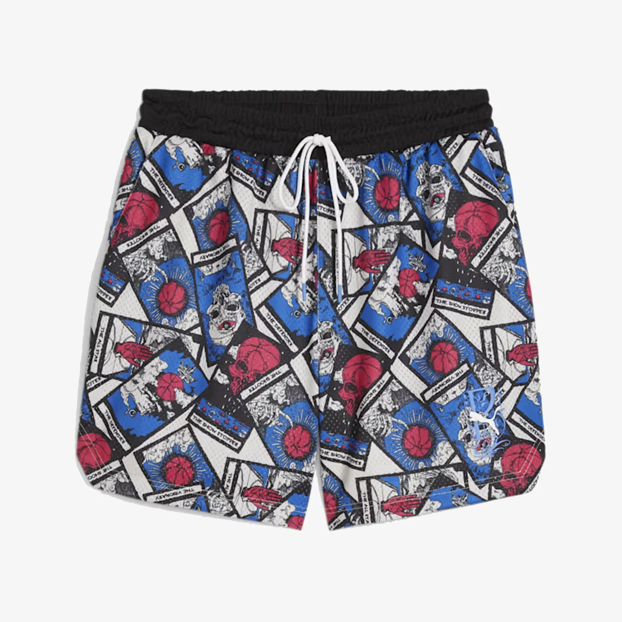 IN YOUR CARDS BASKETBALL SHORTS 'ALPINE SNOW-AOP'