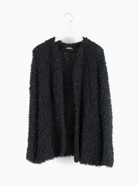 Issey Miyake Permanente Soft Tinsel Pile Cardigan