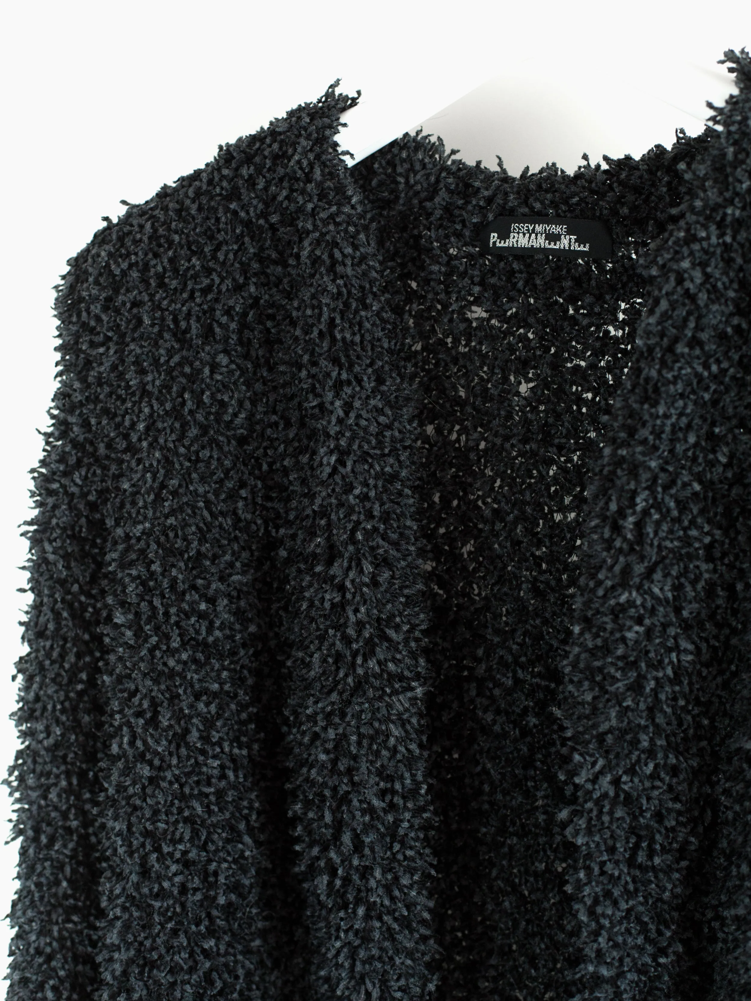 Issey Miyake Permanente Soft Tinsel Pile Cardigan