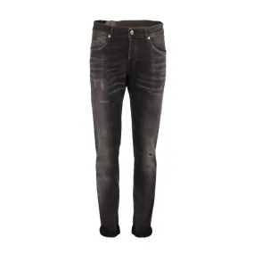 JEANS GEORGE CON RAMMENDI Uomo Nero