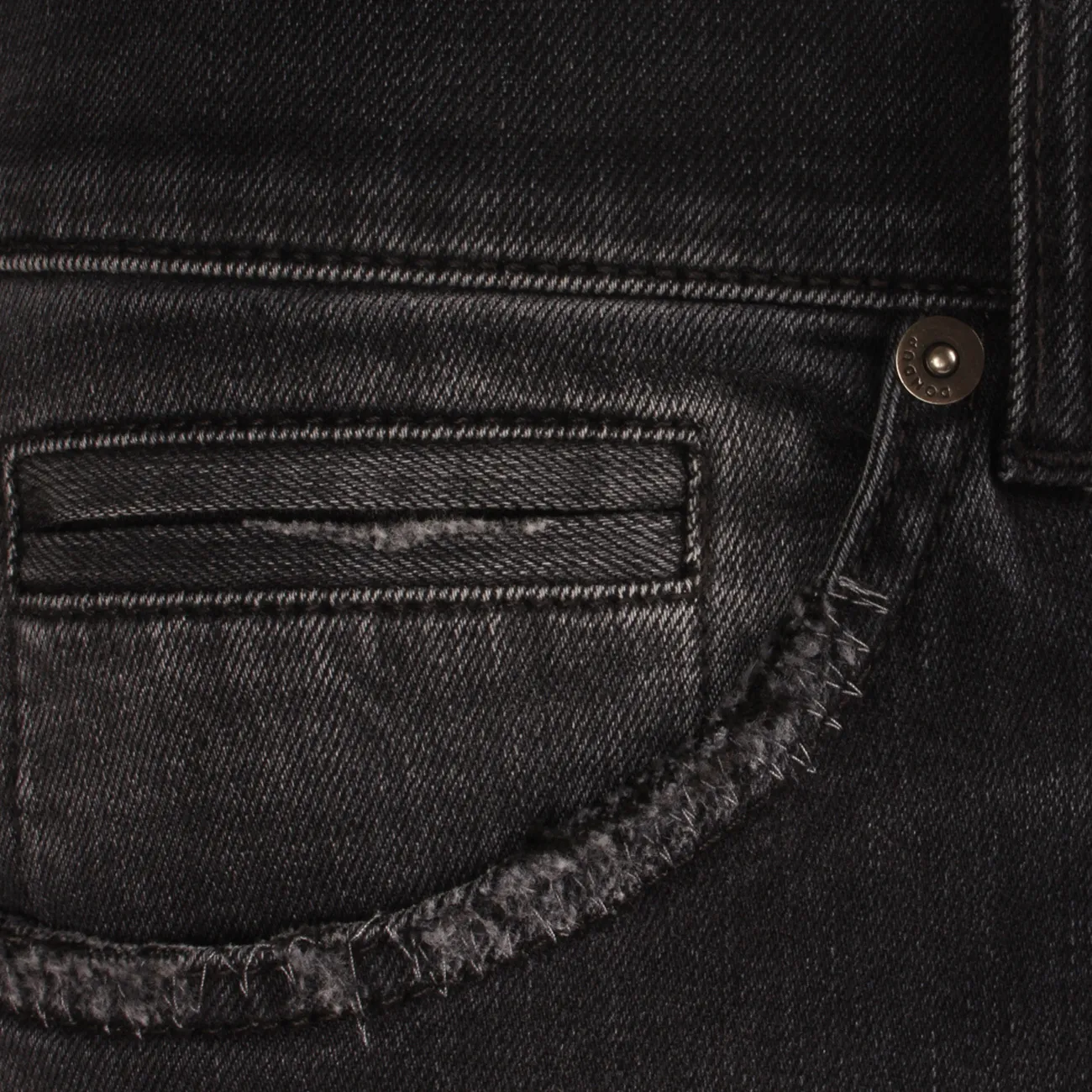 JEANS GEORGE CON RAMMENDI Uomo Nero