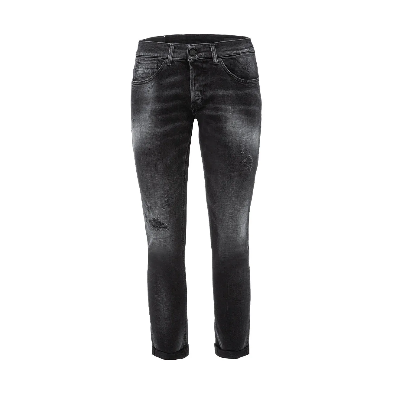 JEANS GEORGE CON STRAPPI Uomo Nero