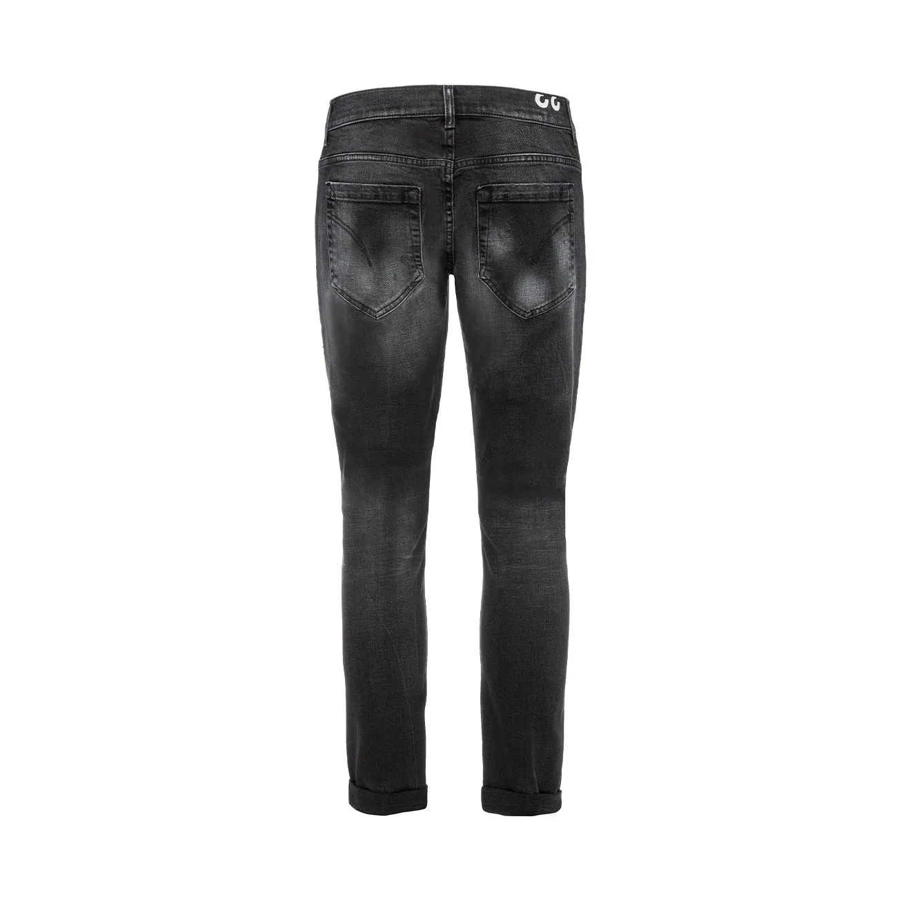 JEANS GEORGE CON STRAPPI Uomo Nero