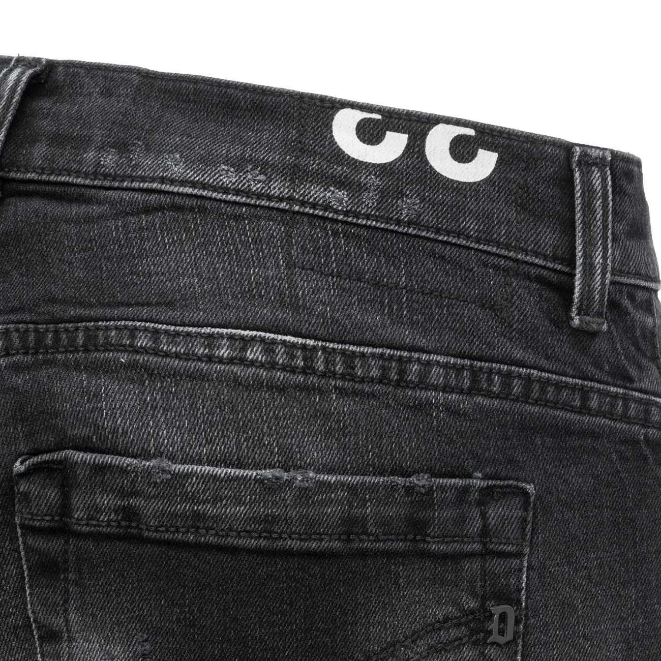 JEANS GEORGE CON STRAPPI Uomo Nero