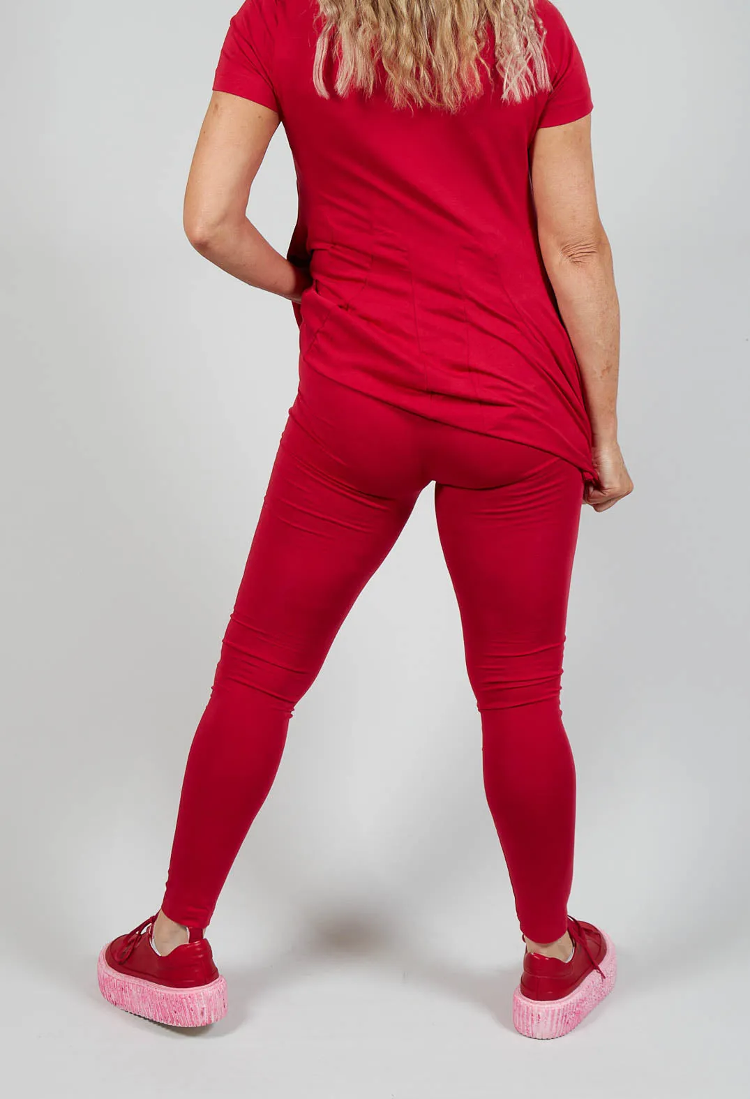 Jersey Leggings in Chili