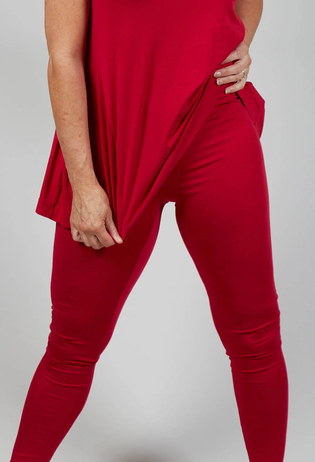 Jersey Leggings in Chili