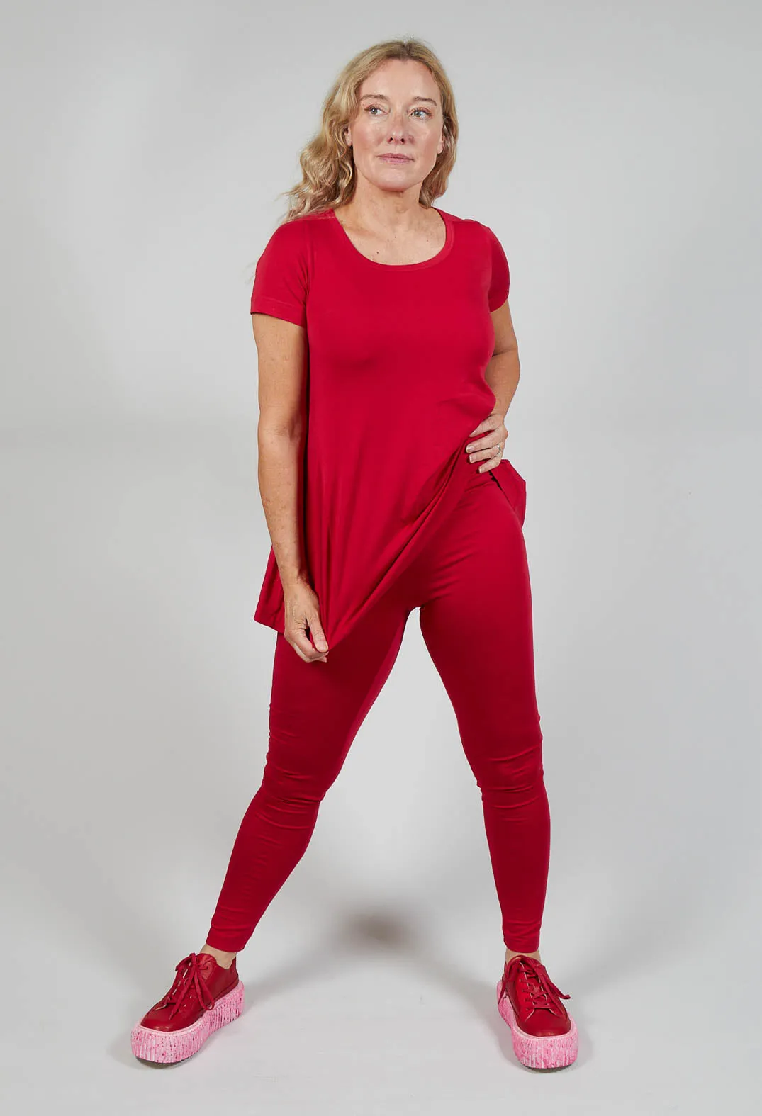 Jersey Leggings in Chili