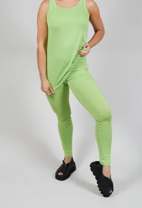 Jersey Leggings in Lime