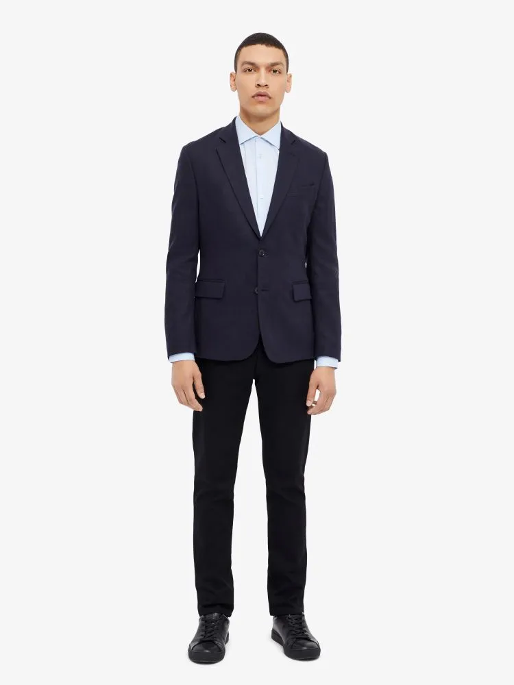 J.Lindeberg Mens Hopper Soft Tech Linen Blazer - JL NAVY