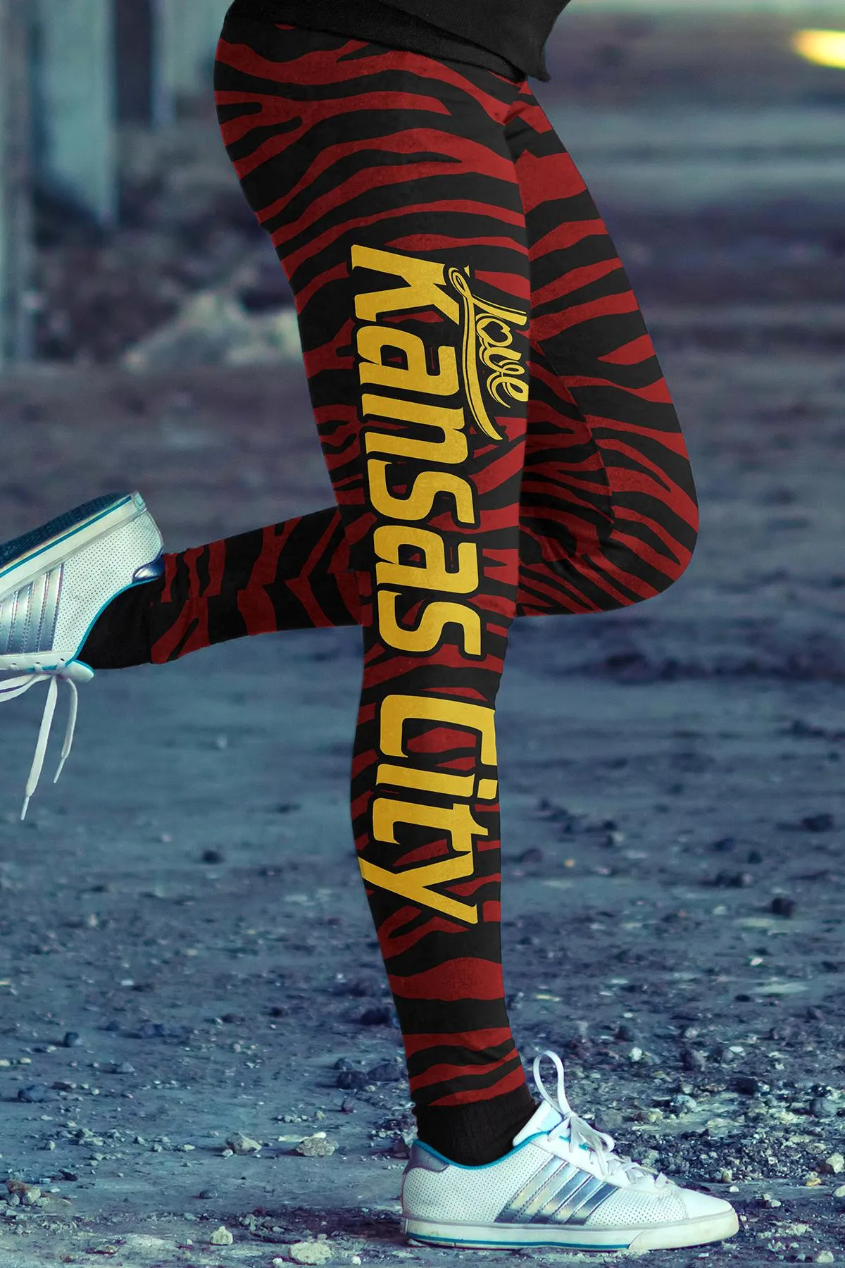 KC FB Striped Leggings