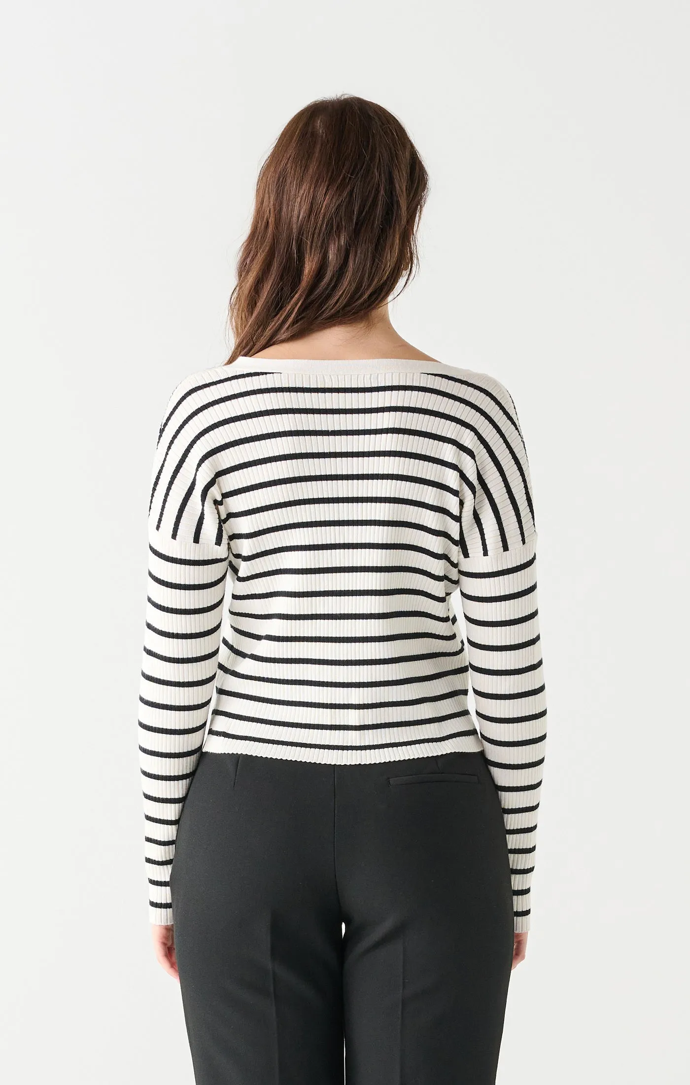 Kourtney Ribbed Stripe Cardigan