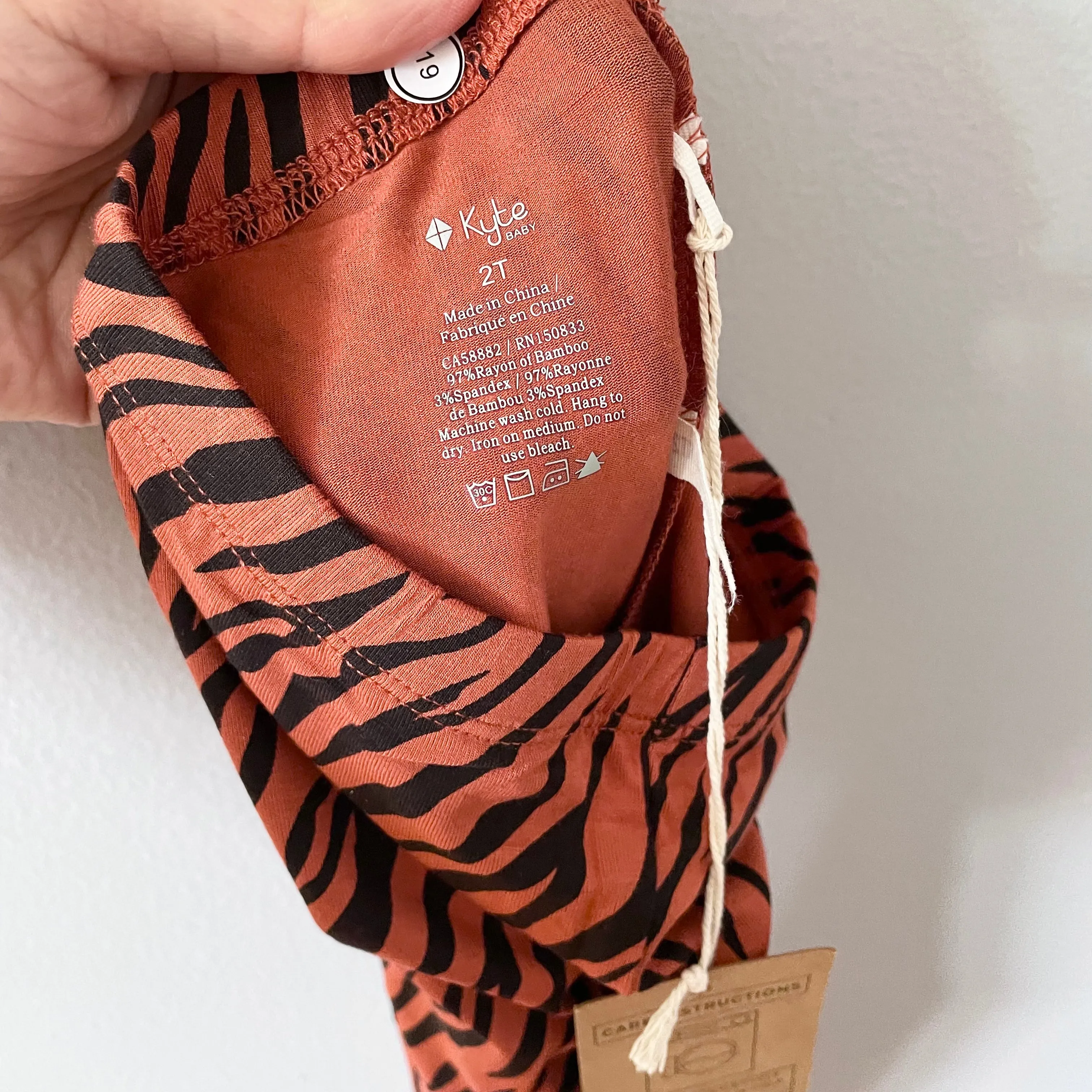 Kyte / Leggings in Rust Tiger / 2T