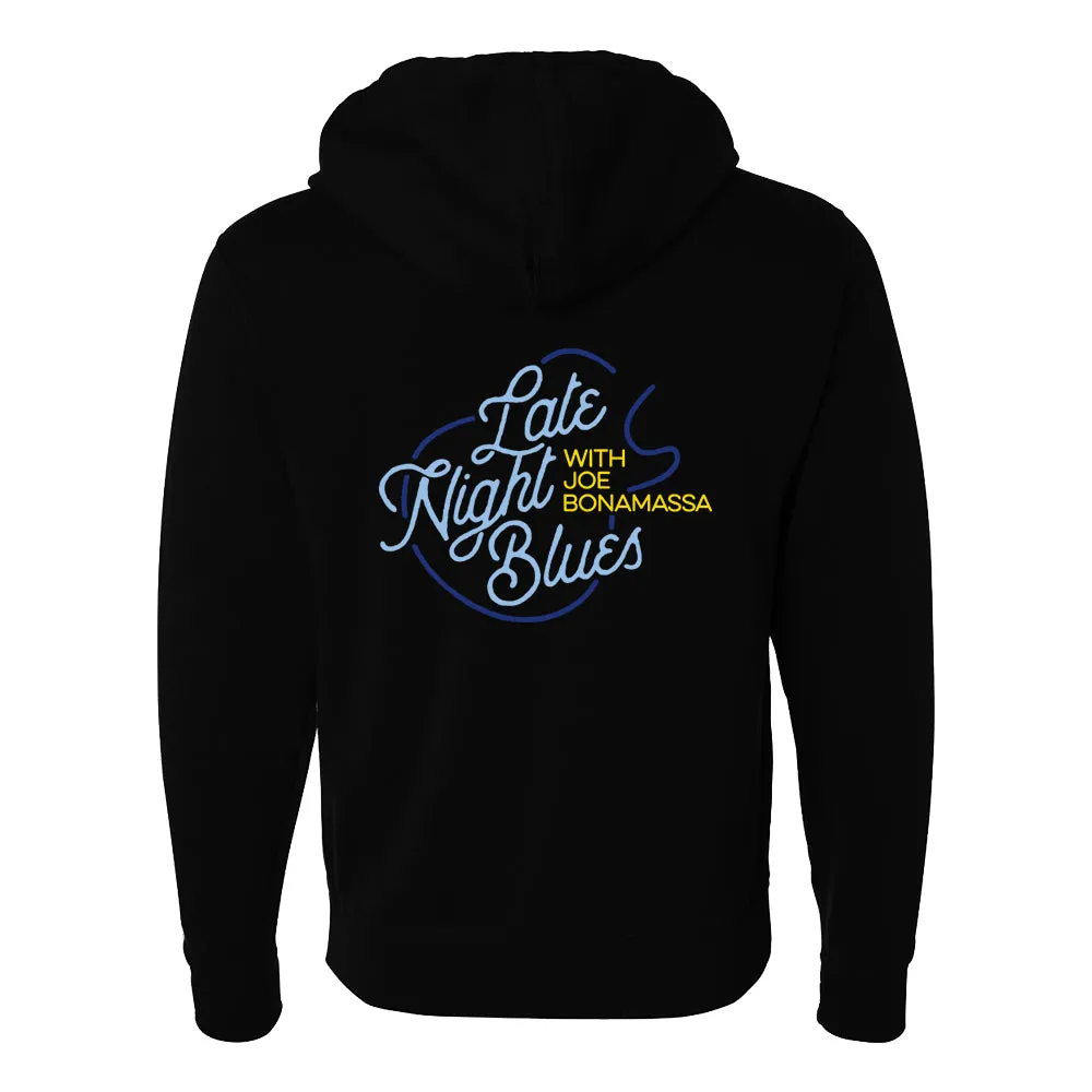 Late Night Blues Zip-Up Hoodie (Unisex)