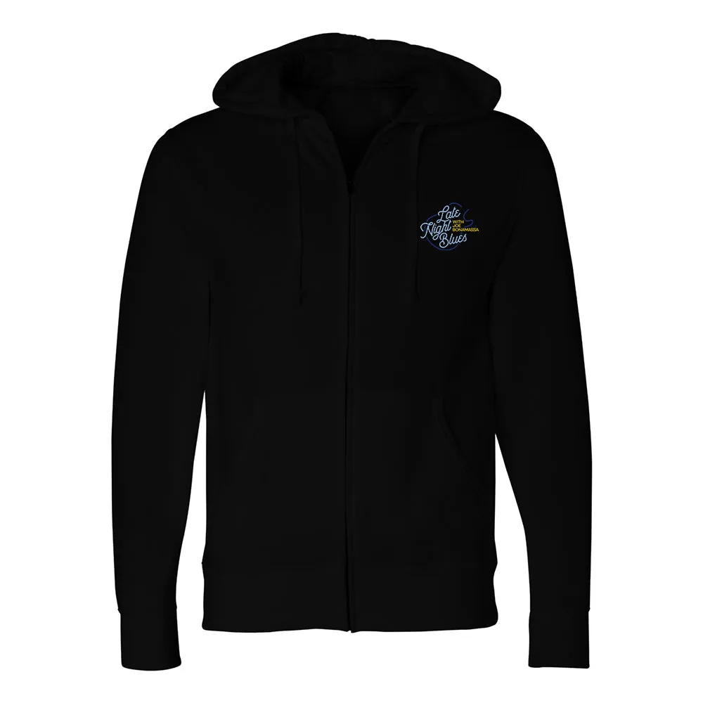 Late Night Blues Zip-Up Hoodie (Unisex)