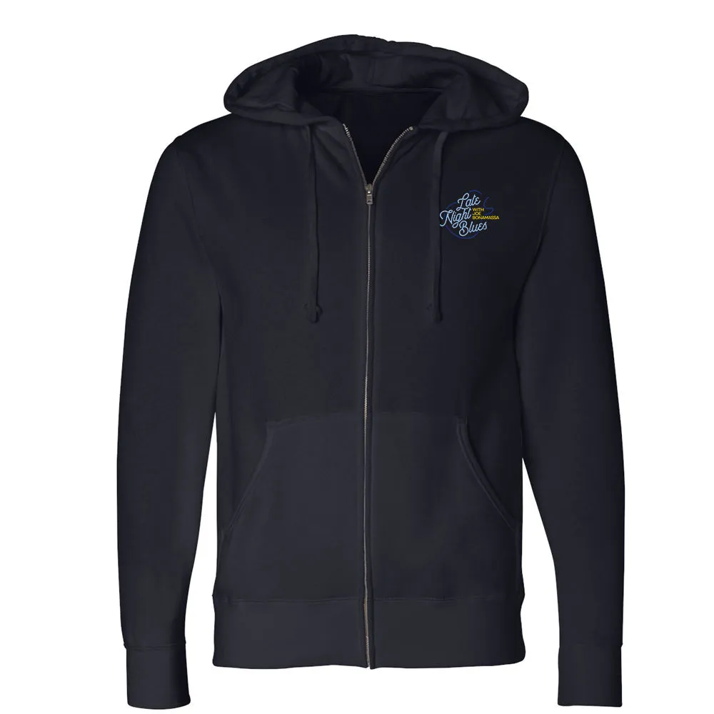 Late Night Blues Zip-Up Hoodie (Unisex)