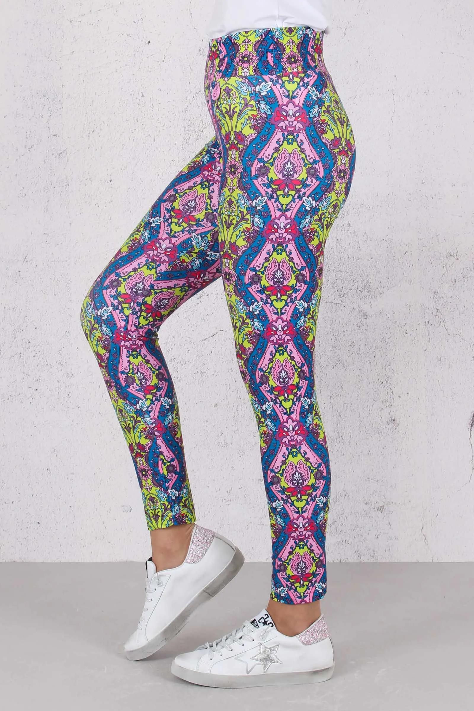 Leggings Fantasia Multicolor Rosa